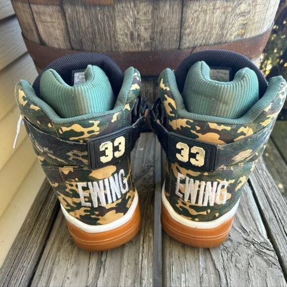 Patrick Ewing Athletics 33 Hi Camo Men\'s Basketball Shoes Size 15 high top